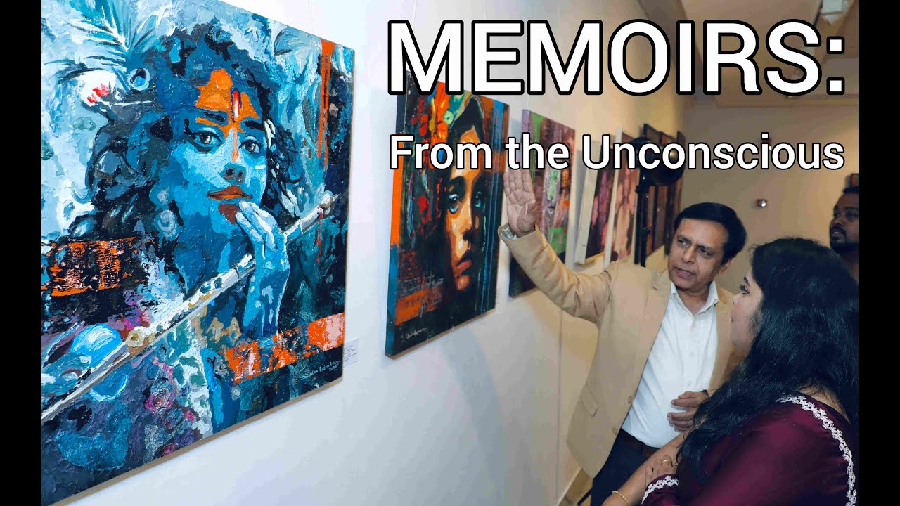 Glimpses from our group art exhibition 🖼️ MEMOIRS: FROM THE UNCONSCIOUS 💫, at AIFACS, New Delhi.