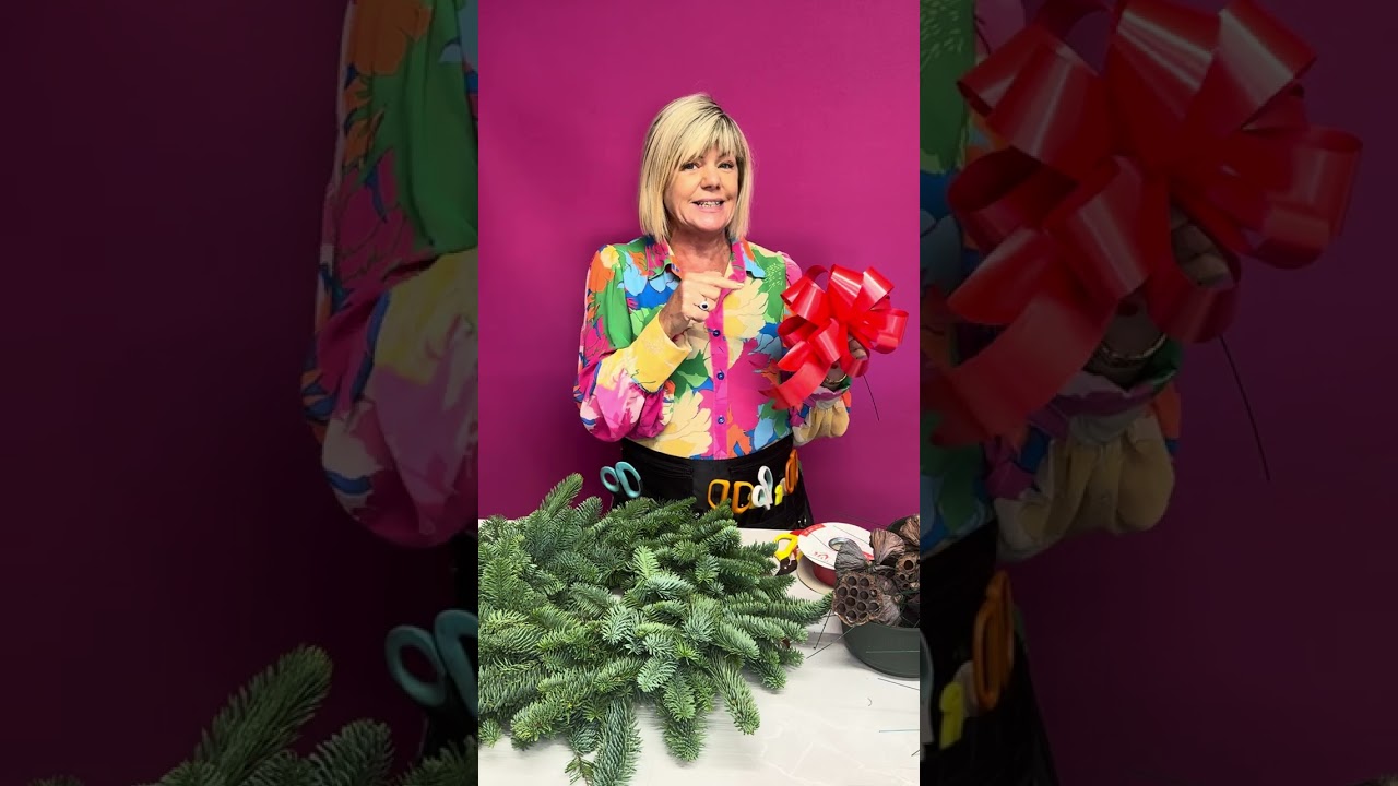 How to make a Christmas Grave Wreath
