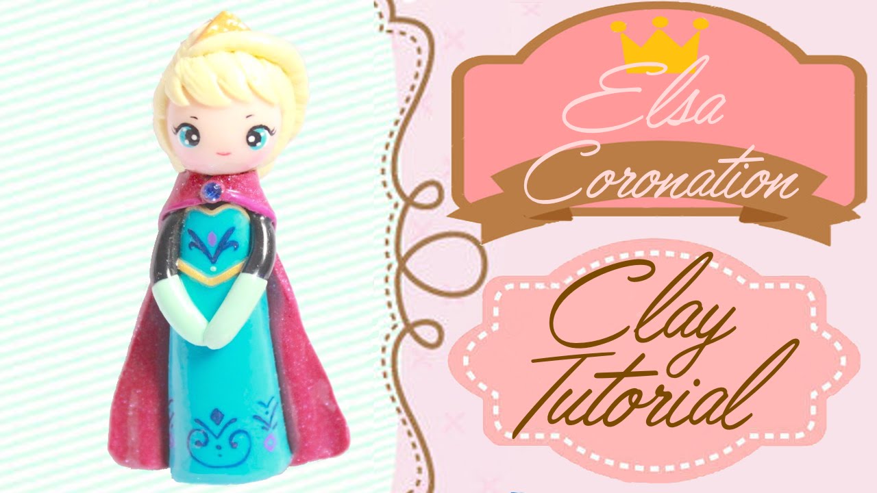 Queen Elsa Coronation Gown Chibi | Polymer Clay Tutorial