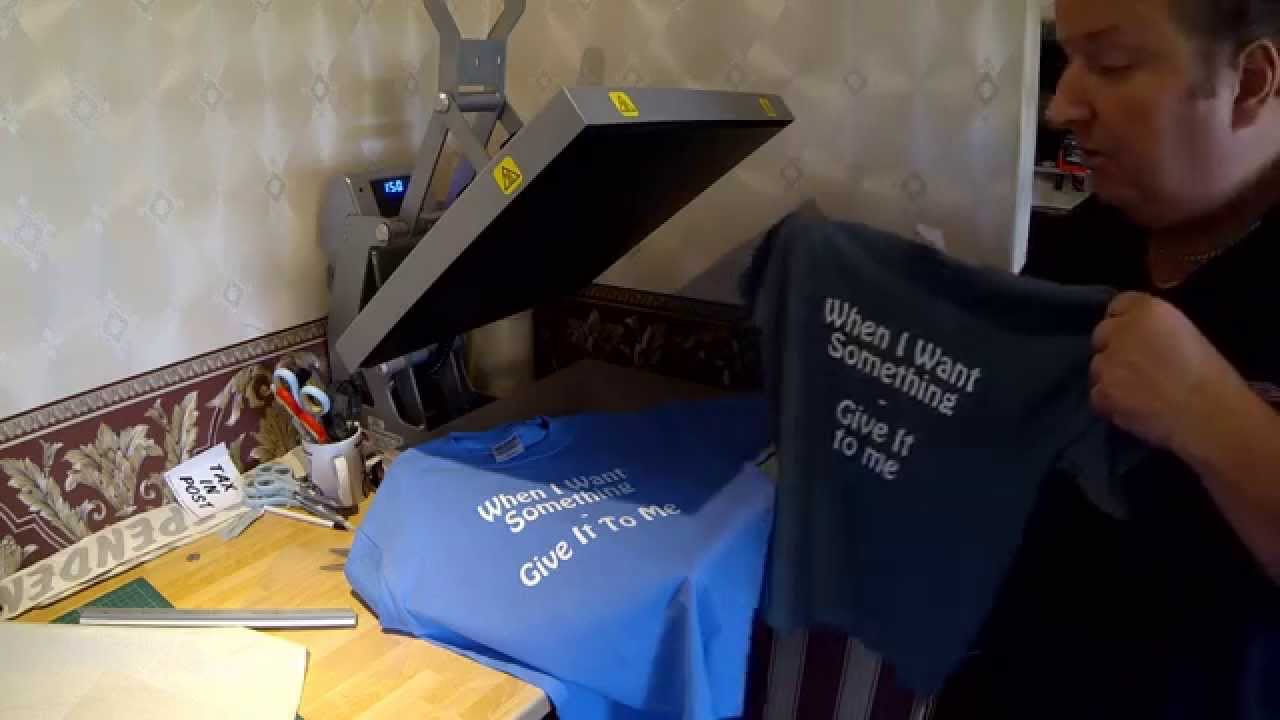 Simple T Shirt Vinyl With Heat Press And Silhouette Cameo Tutorial