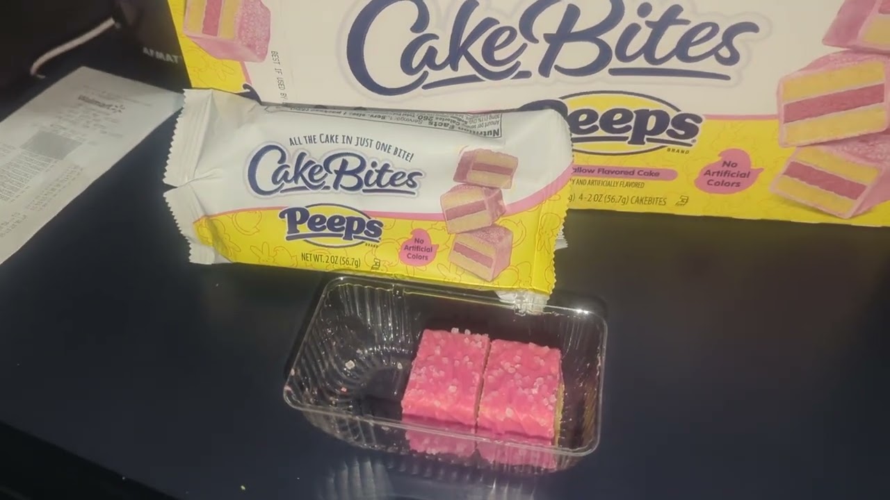 Cake Bites Peeps Review! (Yellow Box)