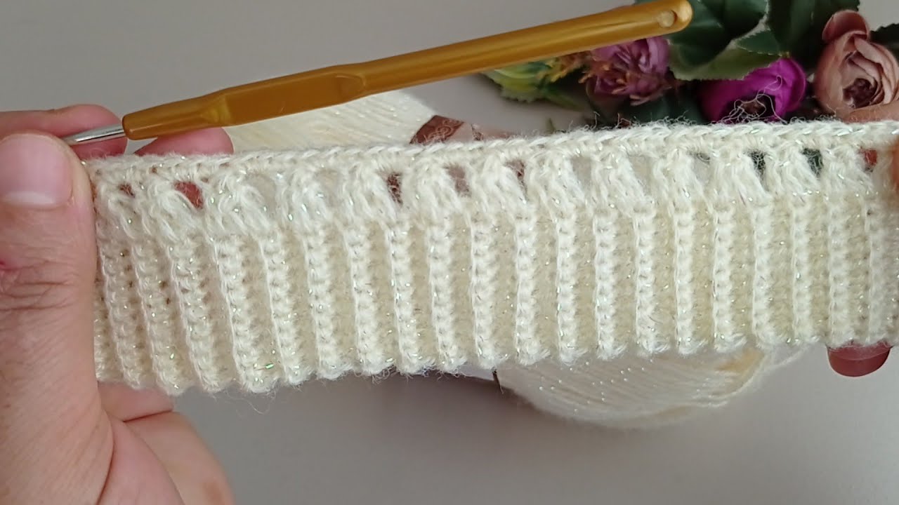 bu yaza damga vuracak Çok Kolay Tığ İşi Örgü Yelek bahar çiçeği Crochet KnittingEasy kol yaka kesimi