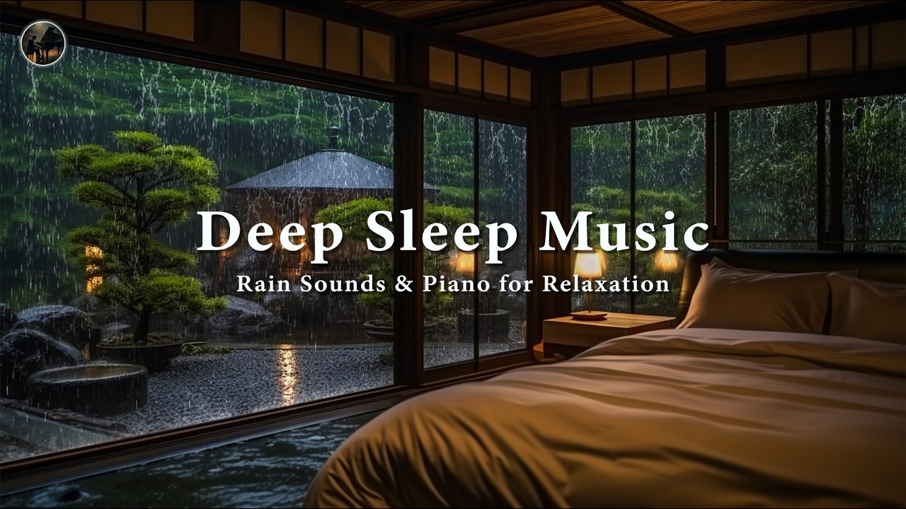 Sleep Instantly with Piano with Rain Sounds | Deep Relaxation and Insomnia Relief After a Long Day