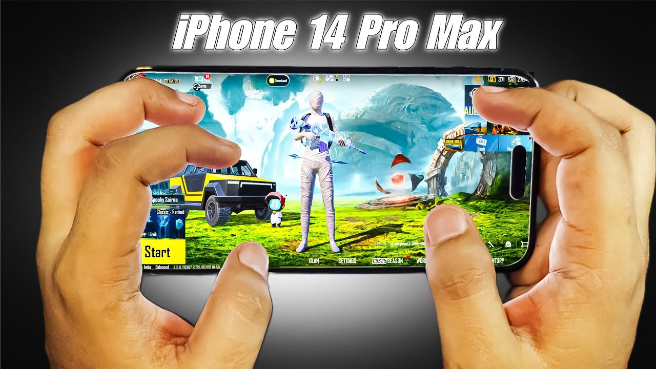 IPHONE 14 PRO MAX HANDCAM IN 2026🔥/Super Smooth+120 FPS PUBG Gaming Test😍/ NEW IOS 18.5 Livik