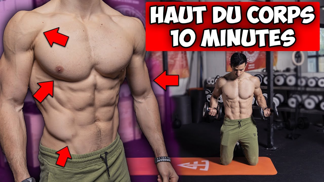 Haut du corps muscl&eacute; halt&egrave;re entrainement 10 minutes !!