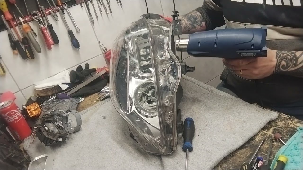 jak rozkleić Lampę Przód Mercedes + zobacz mój sposób na rozbieranie lamp