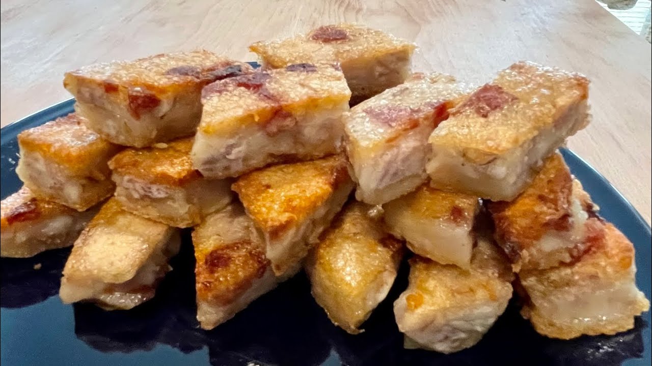 BÁNH KHOAI MÔN CHIÊN Giòn Với Lạp xưởng tôm khô lạ mà ngon | Savory Taro Cake