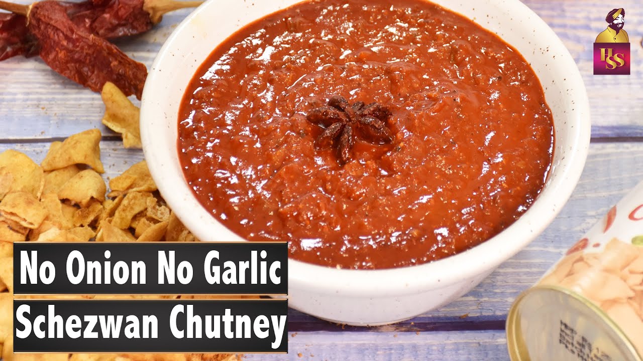 No onion No garlic Schezwan Chutney|Jain Schezwan Chutney|Without Onion garlic Chutney| ChefHarpal