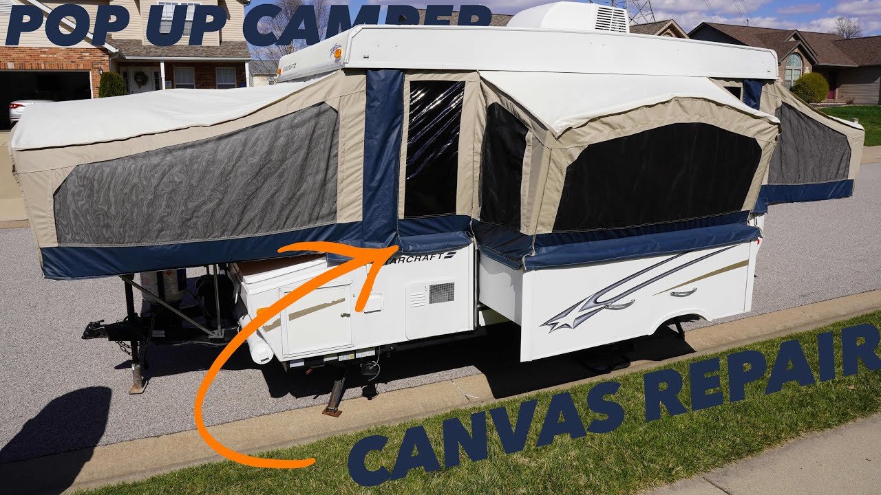 Ремонт брезентов, винила и экранов для кемпинга Pop Up Camper | Советы по ремонту и заделыванию д...