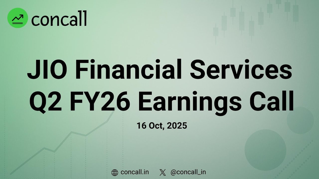 JIO Financial Services Q2 FY26 Earnings Conference Call | Concall.in