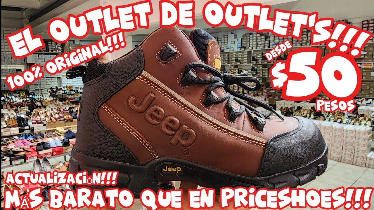 EL OUTLET DE OUTLET'S EN CALZADO 100% ORIGINAL MÁS BARATO DE CDMX DESDE $50 PESOS GOODYEAR JEEP NIKE