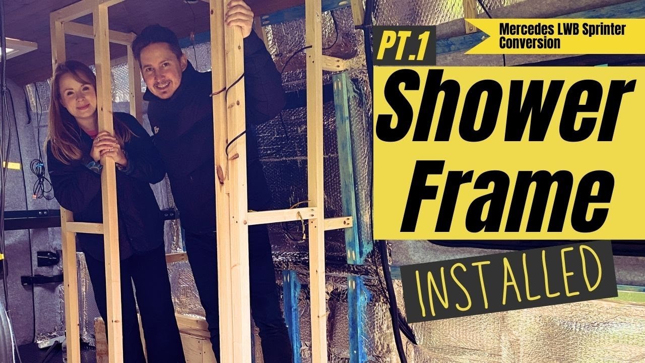 Van Build Shower : Installing the Shower Framing