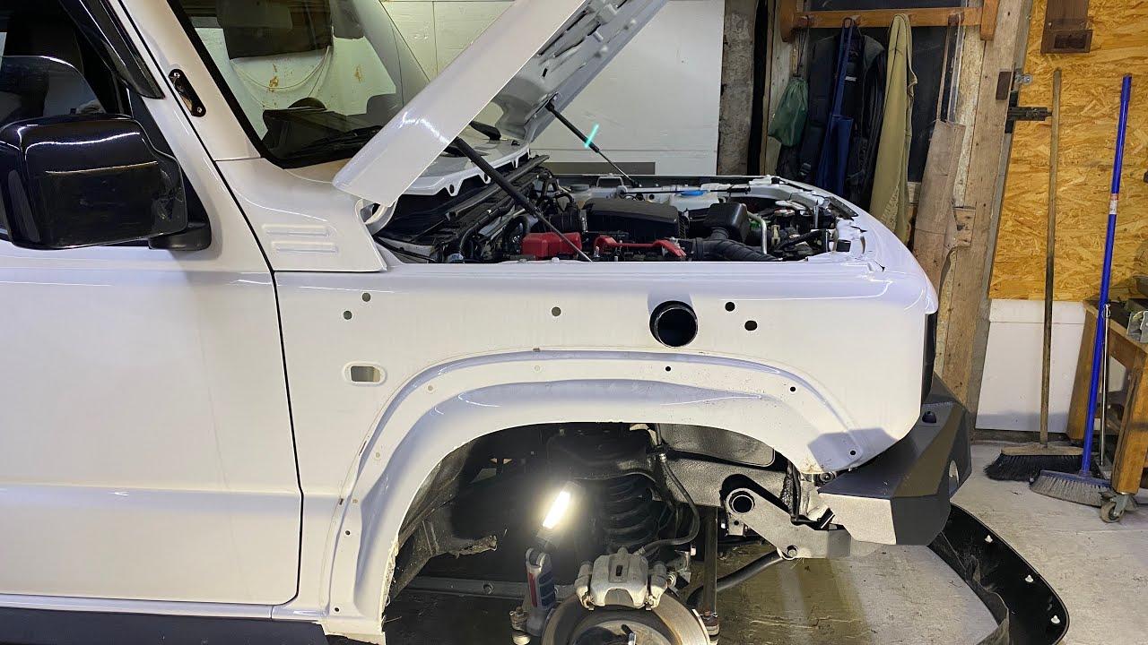 Suzuki Jimny jb74 鈴木ジムニー74 installazione snorkel tjm
