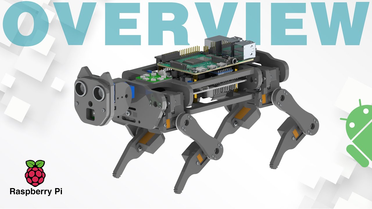 Freenove Robot Dog Kit for Raspberry Pi [Overview] Self Balancing Face Recognition Ball Tracing