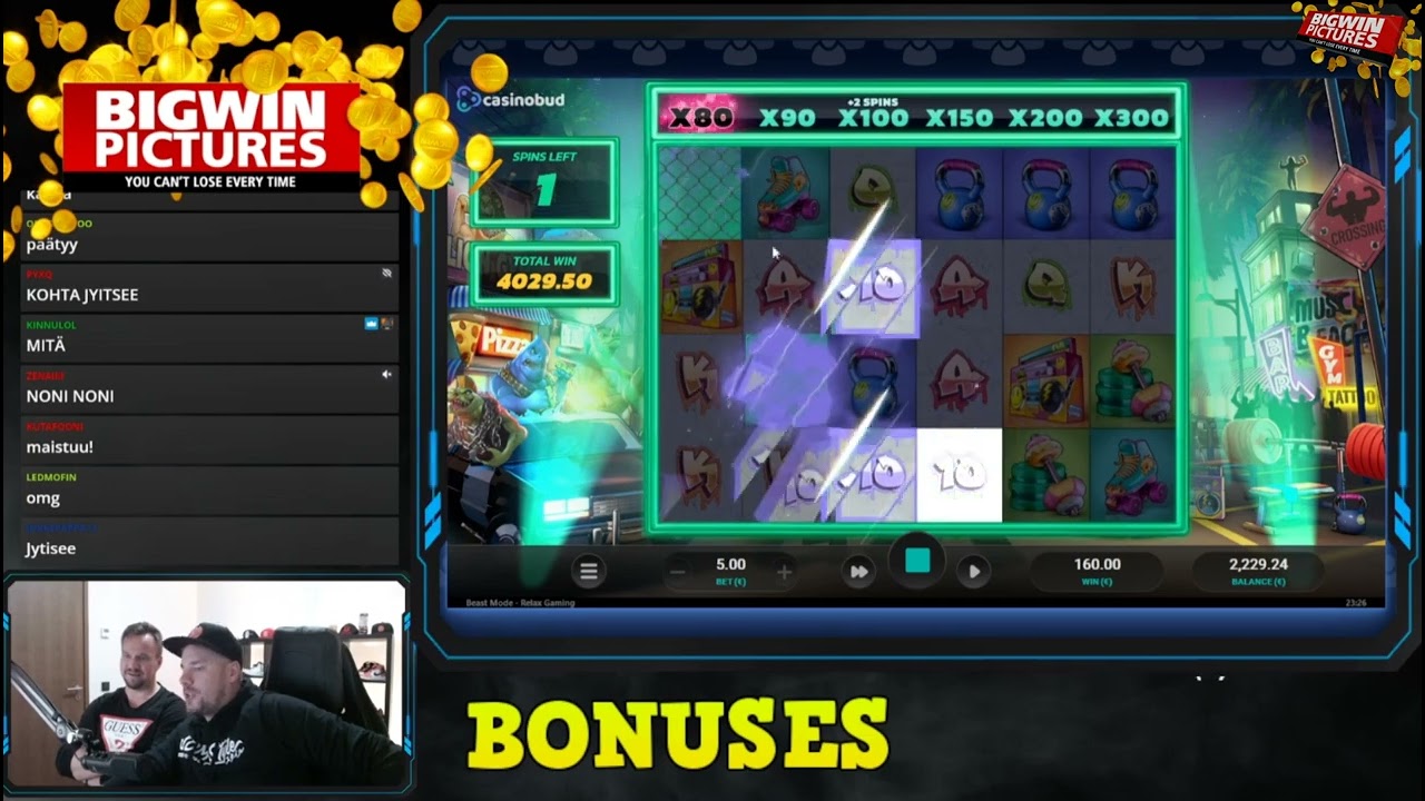 BEAST MODE SLOT - 500X MULTIPLIER! MEGA WIN!