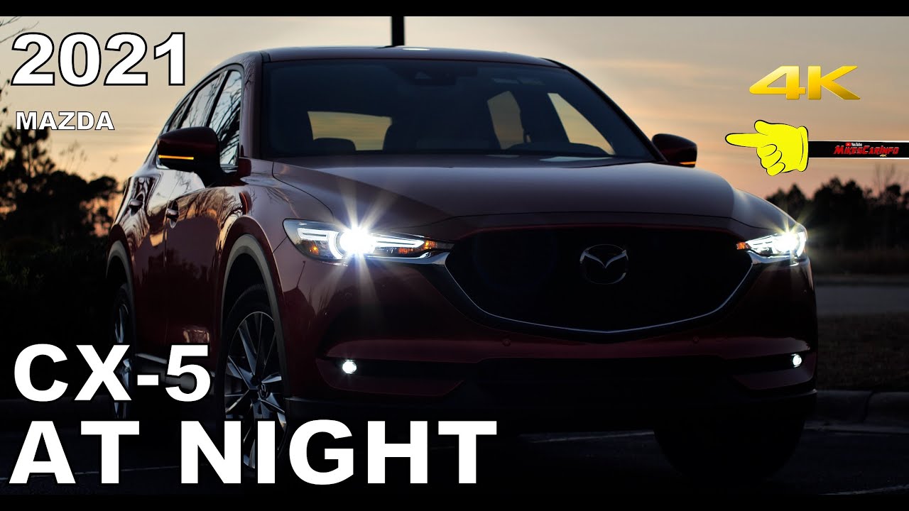 👉 НОЧЬЮ: Mazda CX-5 Signature 2021 года — обзор внутреннего и внешнего освещения CX5 + Night Drive