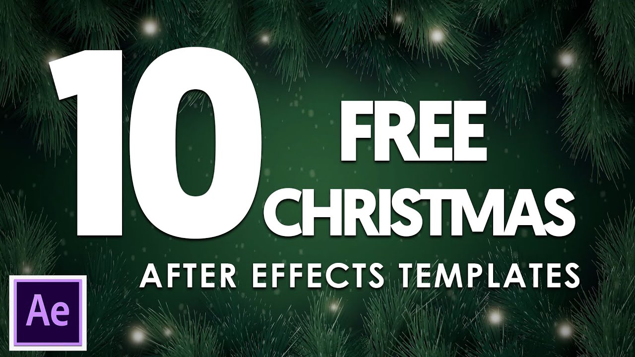 10 Best After Effects Christmas Templates Free Download