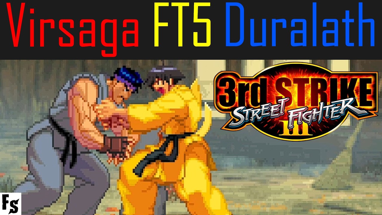 Street Fighter III: Third Strike - Virsaga [Ryu] vs Duralath [Makoto/Alex] (Fightcade FT5)