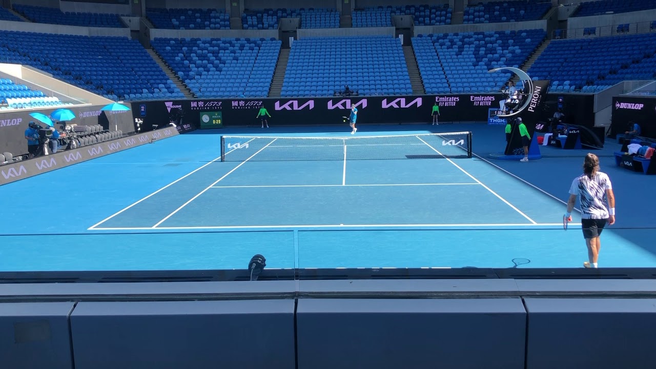 【現地動画】A・ルブレフvsF・ロペス Andrey Rublev vs Feliciano Lopez 1st set 4-3~7-5【AO 2021】