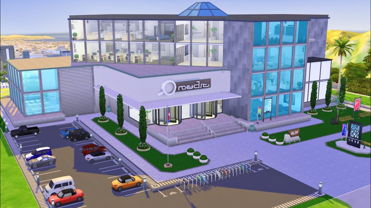 Company Office Building | Stop Motion Build | THE SIMS 4