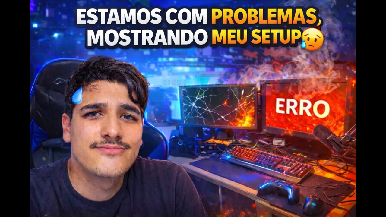 ESTAMOS COM PROBLEMAS! 😰🔥 | MOSTRANDO MEU SETUP E O QUE ESTÁ ACONTECENDO!