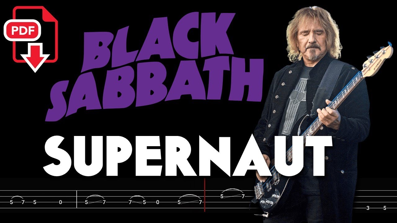 Black Sabbath – Supernaut  (🔴Bass Tabs | Notation)  @ChamisBass #blacksabbathbass #blacksabbath