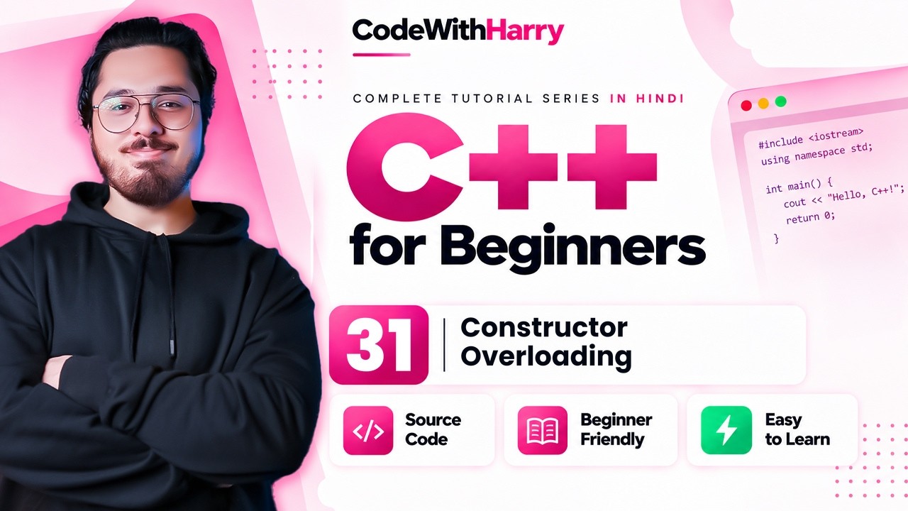 Constructor Overloading In C++ | C++ Tutorials for Beginners #31
