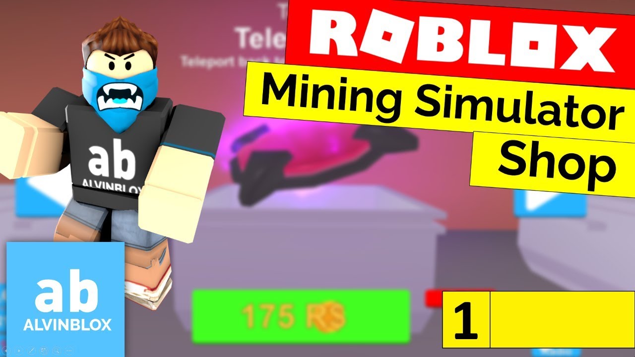 Обучающее видео по магазину Roblox Mining Simulator &mdash; [Часть 1] [Прочитайте описание, чтобы испра...