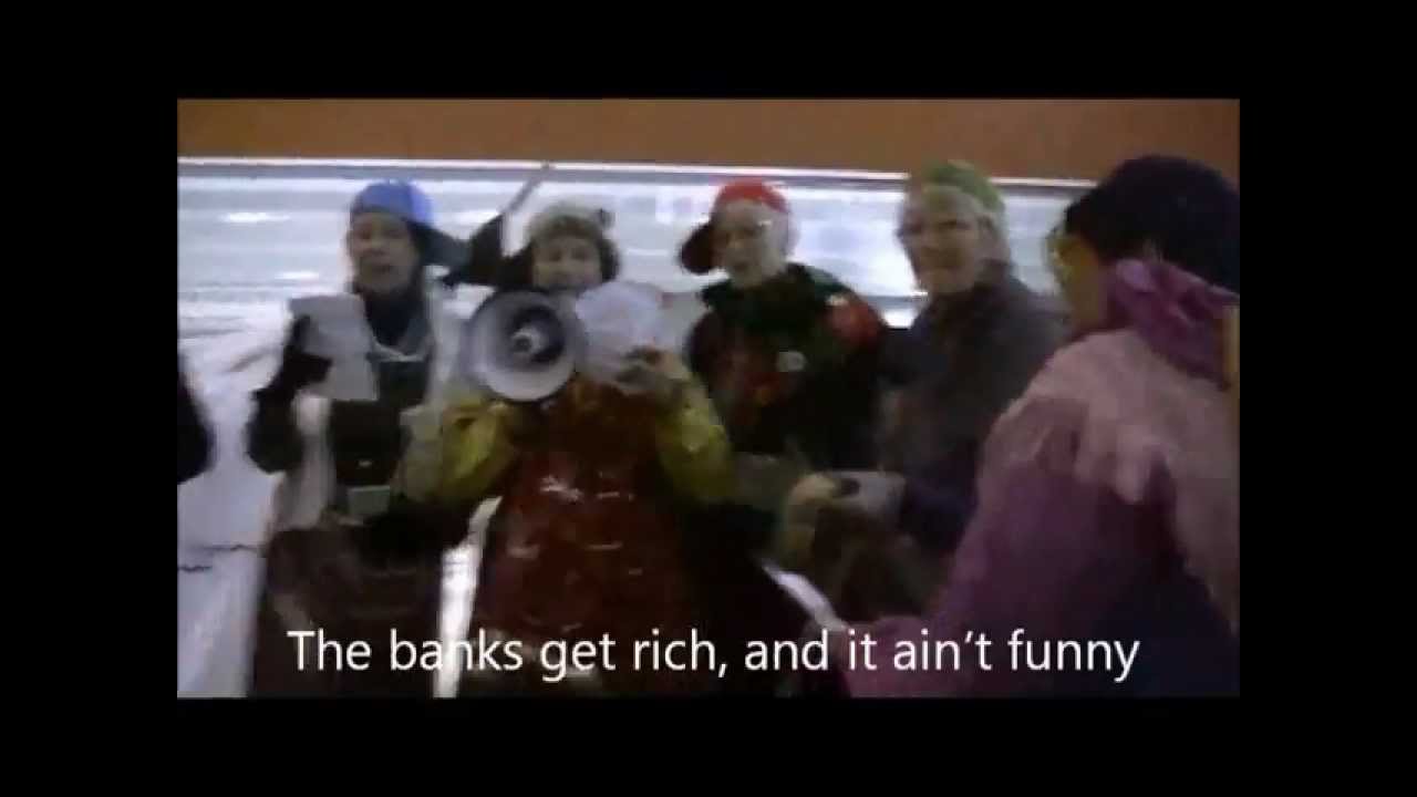 The Ottawa Raging Grannies vs. the Banks