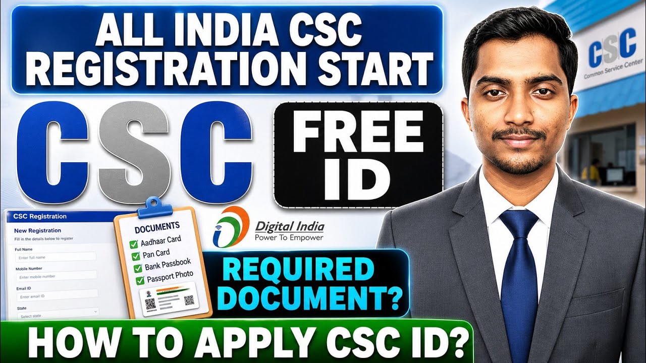 CSC VLE Registration Kaise Kare 2026 | CSC ID Apply | Common Service centre|| Full Guide Part 1