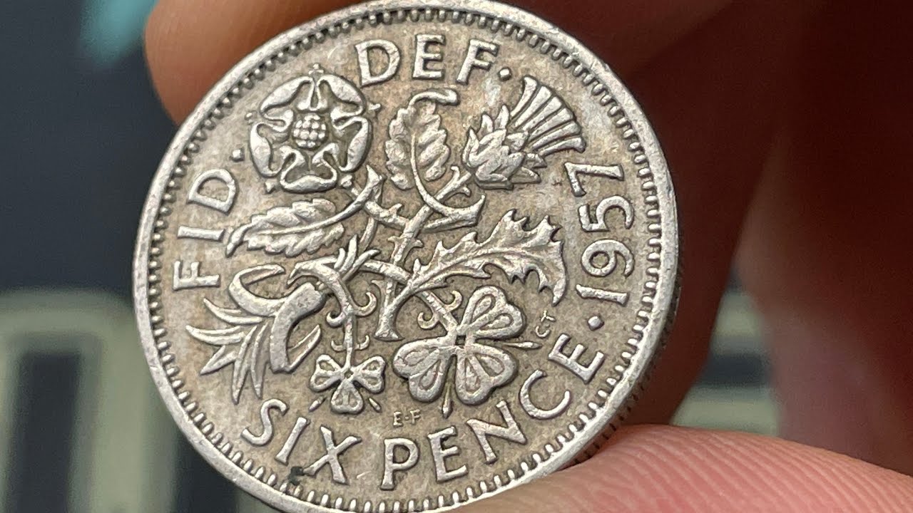 1957 United Kingdom Sixpence 6d Predecimal Coin &bull;&nbsp;Values, Information, Mintage, History, and More