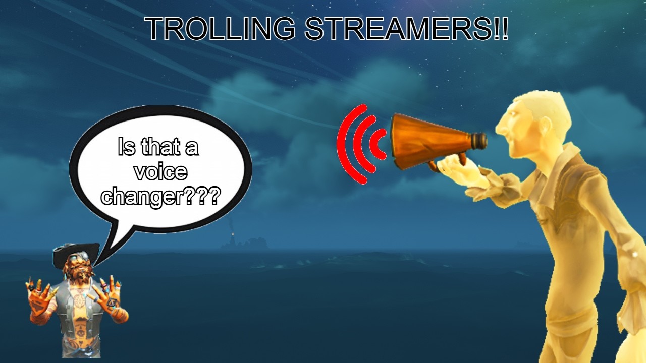 TROLLING STREAMERS WITH MY VOICE-CHANGER!!! | Sea Of Thieves