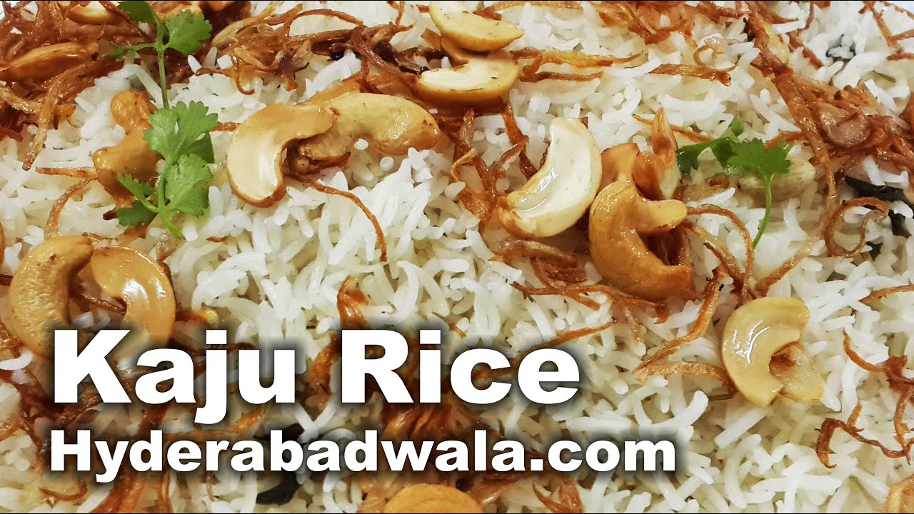 Kaju Rice Recipe Video – How to Make Cashew Rice at Home – Easy & Simple