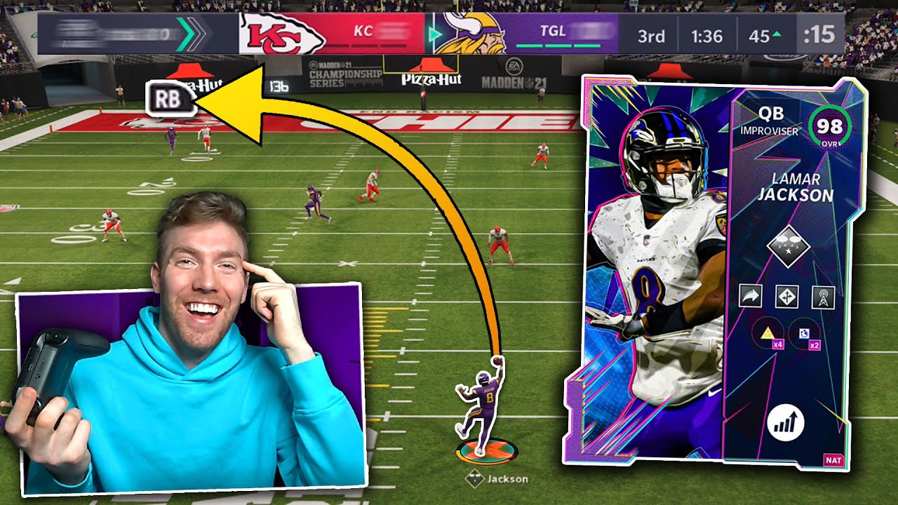 Я бросил 14/16 на 261 ярд с Ламаром Джексоном... Внутри разума Madden 21 Ultimate Team Gameplay