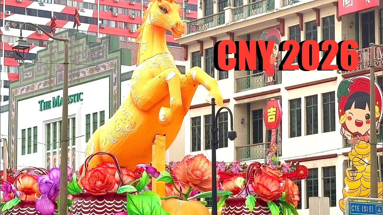 CNY 2026 bazaar & street light-up @ Chinatown Singapore 🧧