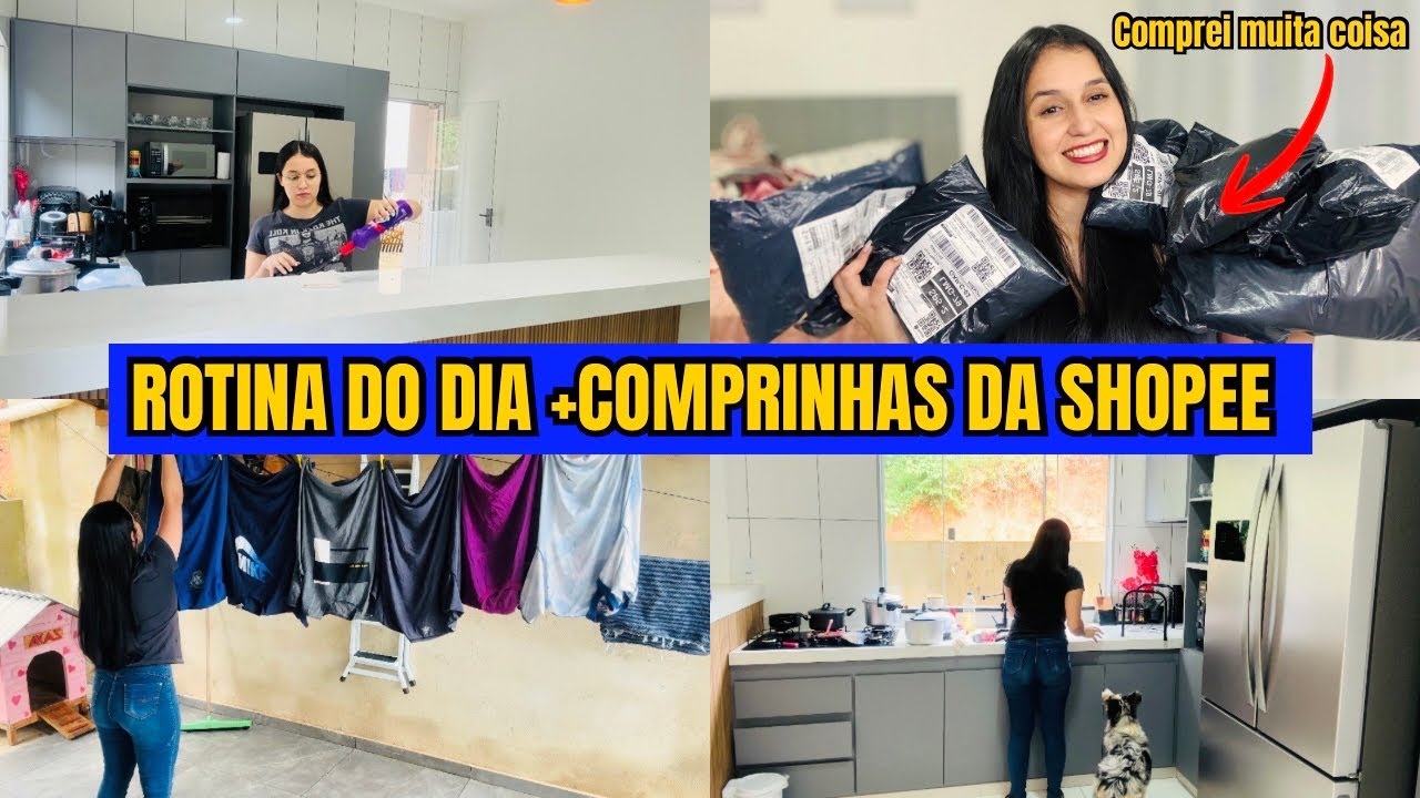 COMPRINHAS DA SHOPEE PARA VIAGEM + ROTINA DO DIA 