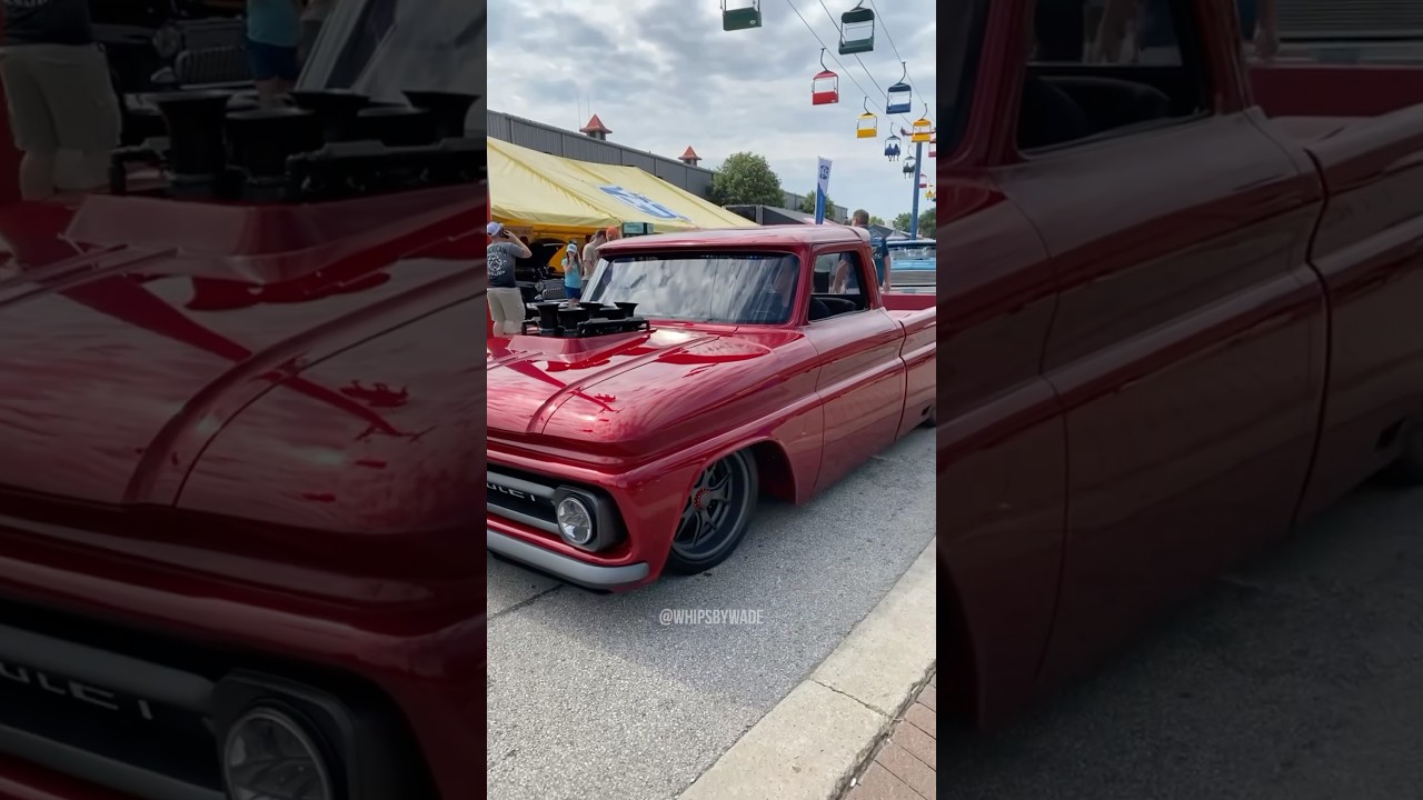 Love the sound of a Big Block Choppin ! 572 in 65 C10 by Creative Rod and Kustom #WhipsByWade