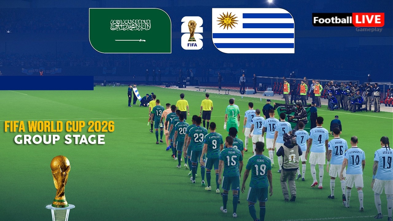 SAUDI ARABIA vs URUGUAY - FIFA World Cup 2026 Group Stage | Full Match All Goals | Simulation PES
