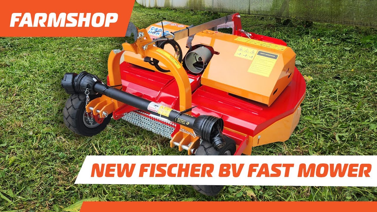 NEW Fischer BV2 Mower made for NZ, heavy-duty, adjustable width for orchards and vineyards