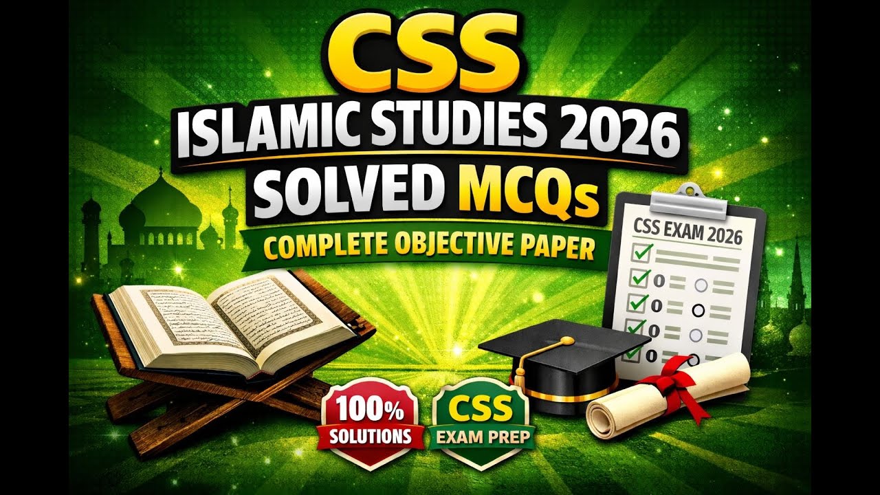 CSS 2026 Islamic Studies MCQs Solved | Complete Objective Portion Explained