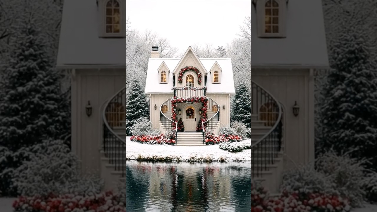 Dreamy Cottage, Cozy Cottage, Dreamy Rural Homes, Beautiful House Tour, Christmas Romantic Ambience