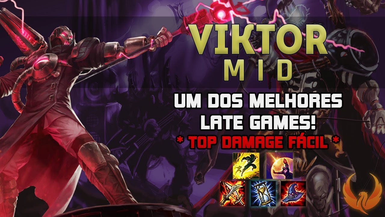 UM DOS MELHORES LATE GAMES! *TOP DAMAGE FÁCIL* - VIKTOR MID GAMEPLAY [PT-BR]