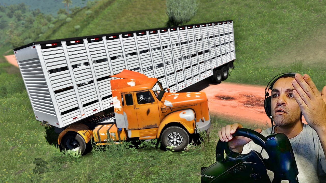 LEVEI O JACARÉ VELHO PARA ARRUMAR, MAS O MOTOR FRACO APAGOU - Vida de Caminhoneiro 411 - ETS2