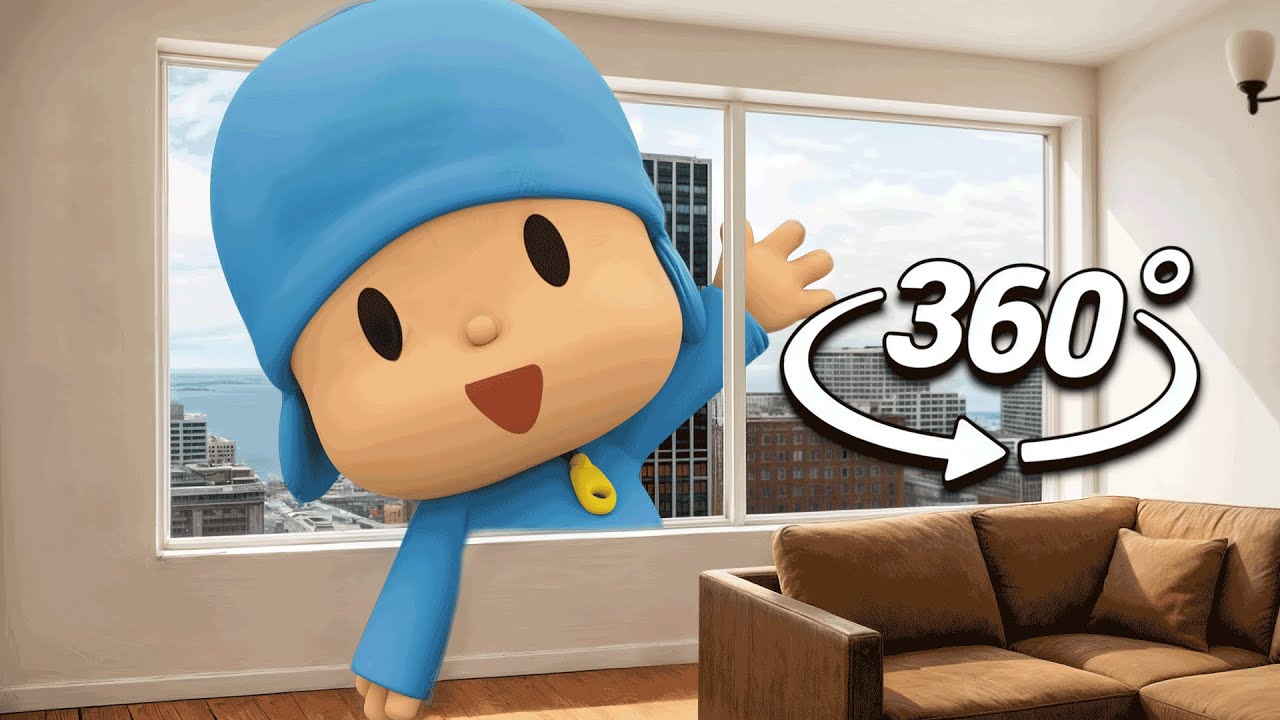 Giant Pocoyo Dance in the City! | 360&deg; VR