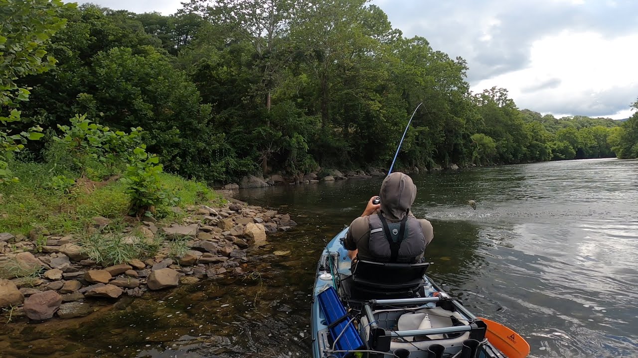 Fishing for Big Smallmouth on The New River- Hobie BOS