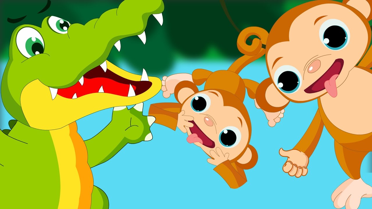 Five Little Monkeys Swinging In A Tree | Five Little Monkeys Swinging In A Tree Song | Nursery Rhyme