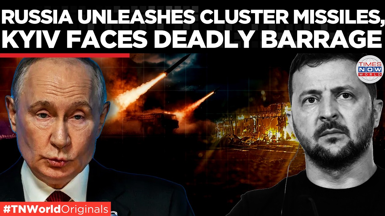KYIV UNDER FIRE! Zelenskyy Accuses Russia of Cluster-Warhead Missile Strike | Times Now World