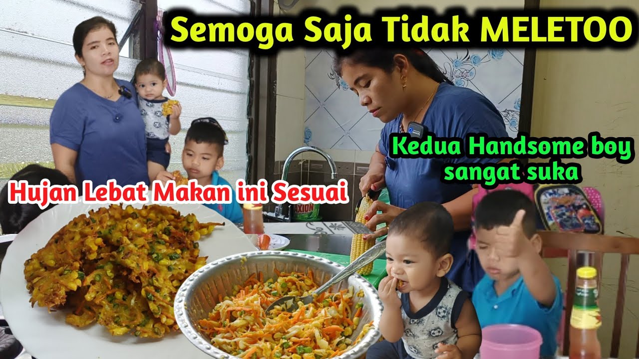 Hujan Badai Di Luar Di Dalam Kami Makan Enak Hasil Masakan Saya