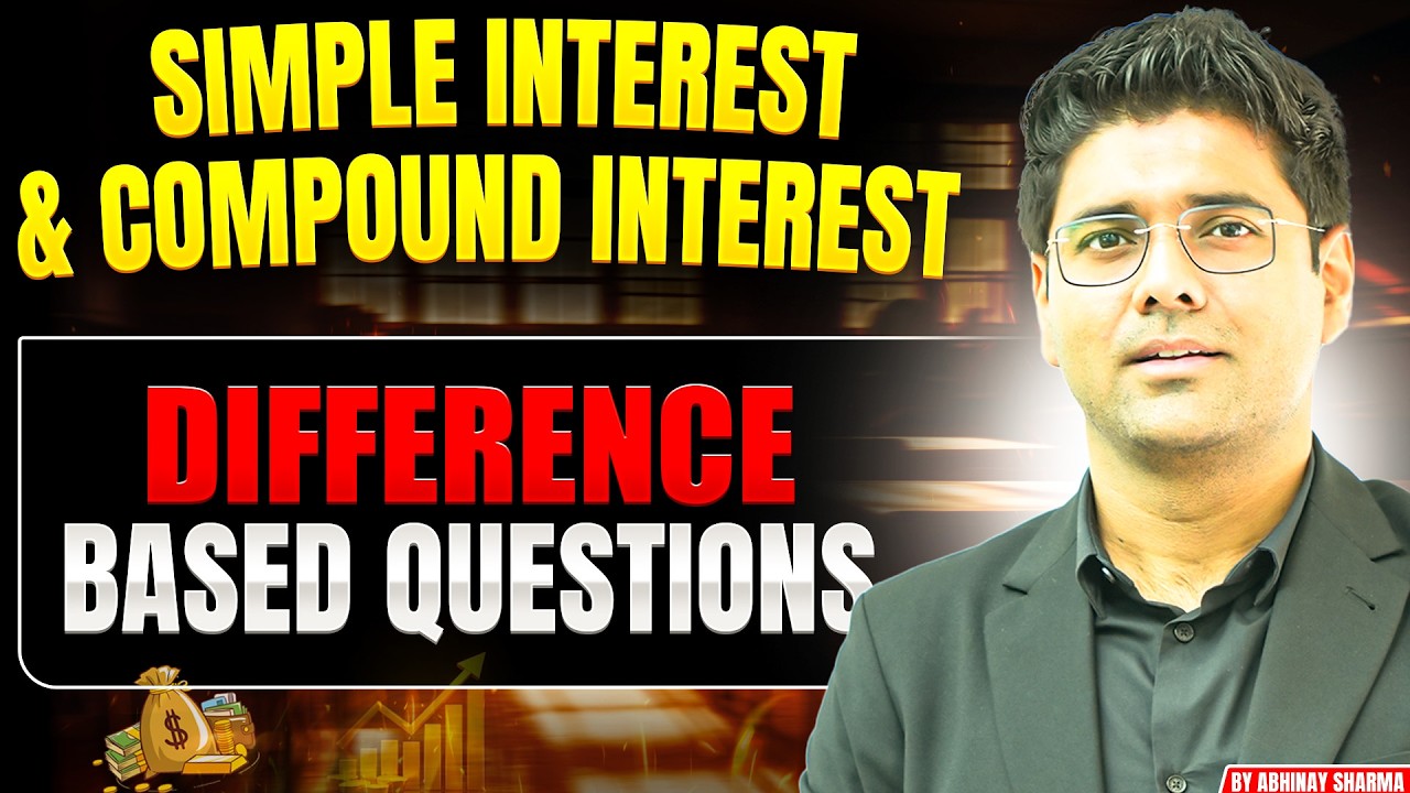 Difference Of Simple And Compound Interest Of Two And Three Years By Abhinay Sharma | Abhinay Maths