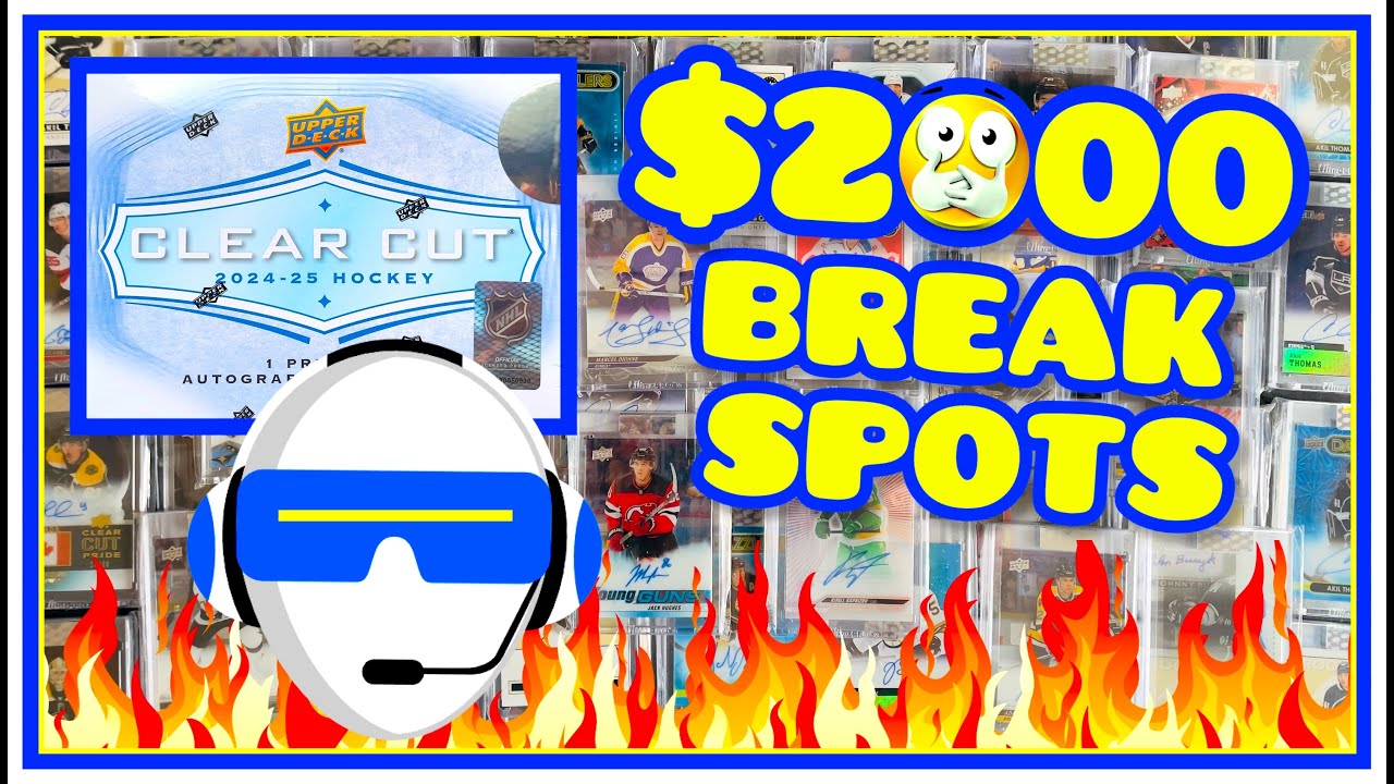 $2,000 IN GROUP BREAKS!! 2024-25 Upper Deck Clear Cut Box Break and Group Break Winnings (2025)